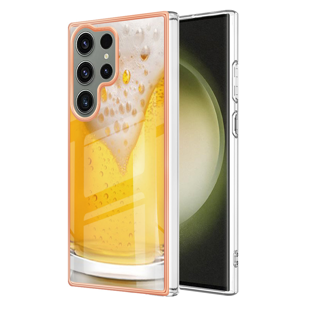 YB IMD Series-19 Style D Phone Case for Samsung Galaxy S23 Ultra 2.0mm TPU Pattern IMD Electroplating Cover YB IMD Series-19 Style D Phone Case for Samsung Galaxy S23 Ultra 2.0mm TPU Pattern IMD Electroplating Cover